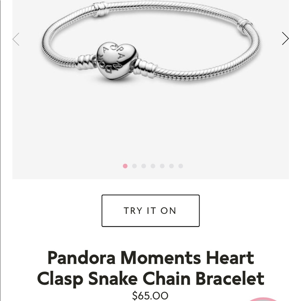 PANDORA HEART CLASPS BRACELET
- including 18 charms!